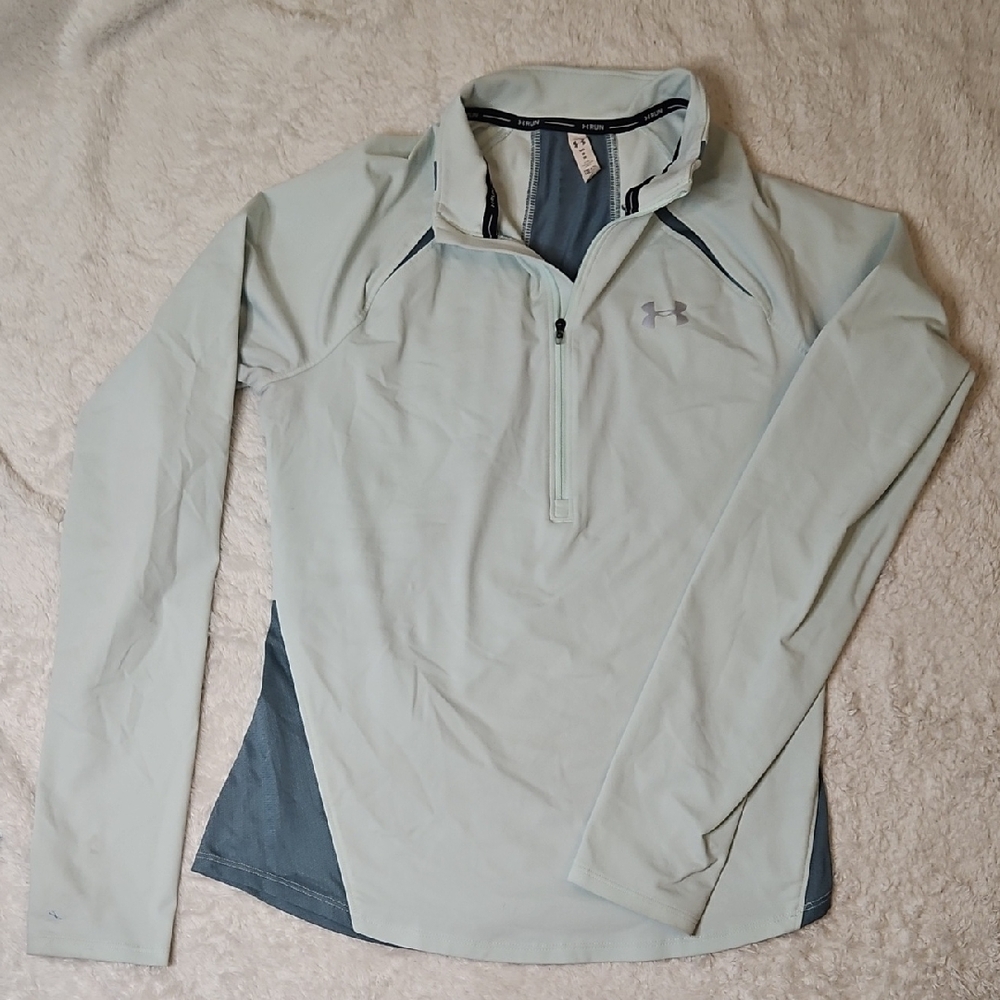 Under Armour Mileage Heat Gear Run 1/2 Zip Long Sleeve Pullover - Picture 2 of 6